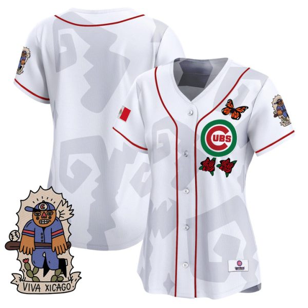 Women's 2025 Chicago Cubs Mexican Heritage Vapor Premier Limited Jersey - White Team