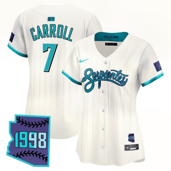Women's Arizona Diamondbacks 2025 City Connect Vapor Premier Limited Jersey V2 - Cream Corbin Carroll