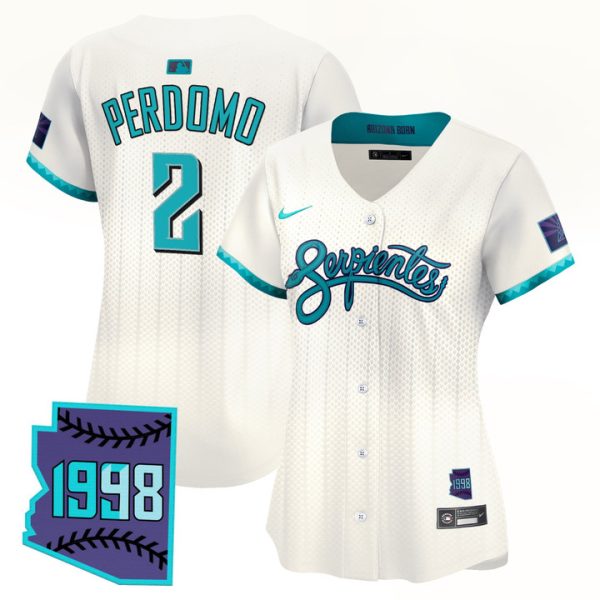 Women's Arizona Diamondbacks 2025 City Connect Vapor Premier Limited Jersey V2 - Cream Geraldo Perdomo
