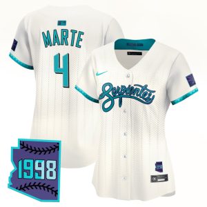 Women's Arizona Diamondbacks 2025 City Connect Vapor Premier Limited Jersey V2 - Cream Ketel Marte