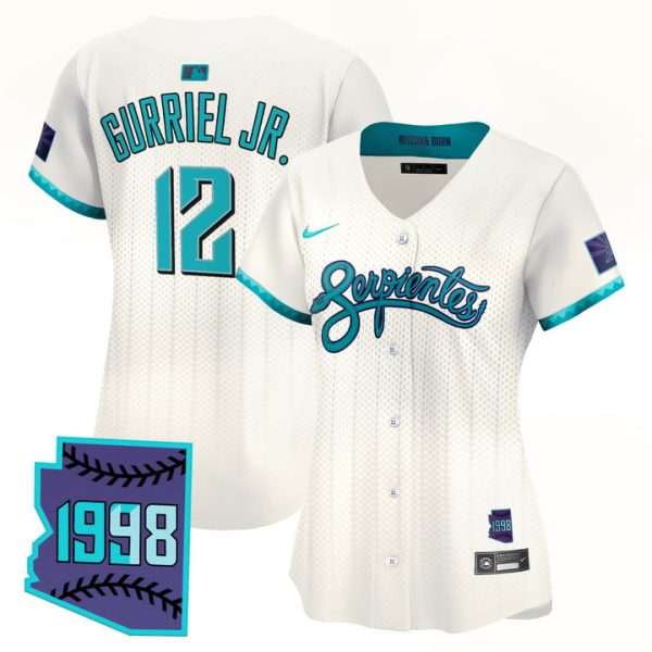 Women's Arizona Diamondbacks 2025 City Connect Vapor Premier Limited Jersey V2 - Cream Lourdes Gurriel Jr.