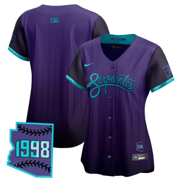 Women's Arizona Diamondbacks 2025 City Connect Vapor Premier Limited Jersey V2 - Purple Team
