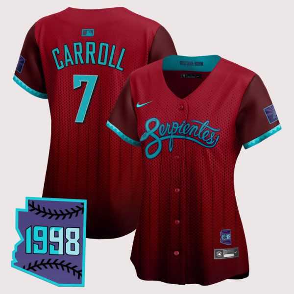 Women's Arizona Diamondbacks 2025 City Connect Vapor Premier Limited Jersey V2 - Red Corbin Carroll