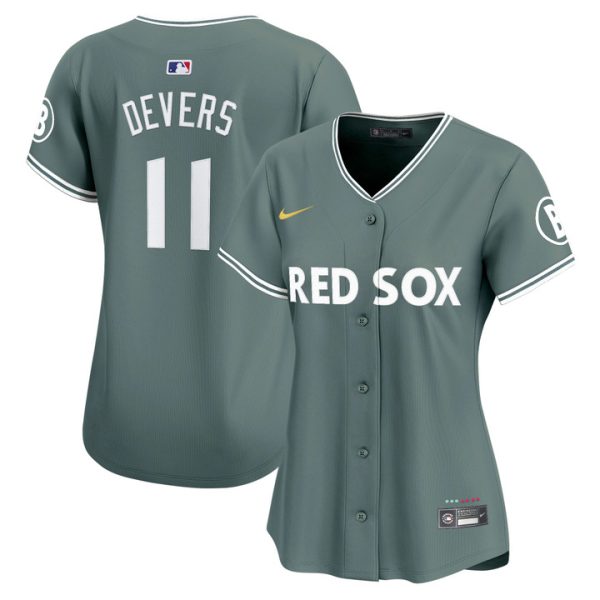 Women's Boston Red Sox 2025 City Connect Vapor Premier Limited Jersey - Green Rafael Devers