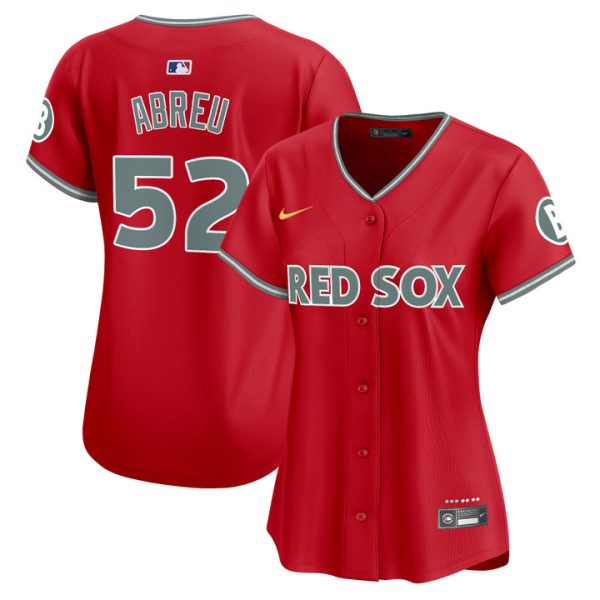 Women's Boston Red Sox 2025 City Connect Vapor Premier Limited Jersey - Red Wilyer Abreu