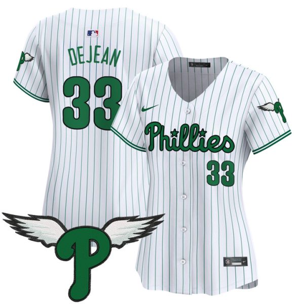 Women's Philadelphia Phillies 2025 Vapor Premier Limited Jersey - Pinstripe Cooper DeJean