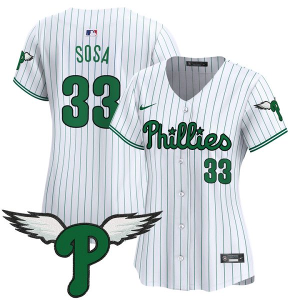 Women's Philadelphia Phillies 2025 Vapor Premier Limited Jersey - Pinstripe Edmundo Sosa