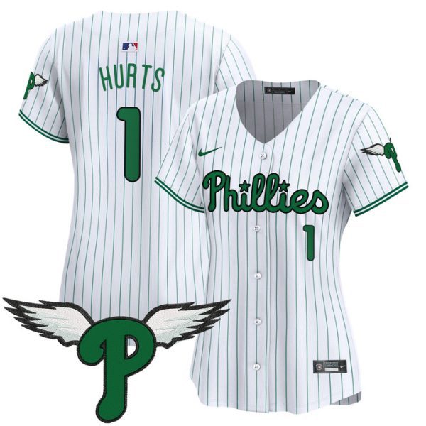Women's Philadelphia Phillies 2025 Vapor Premier Limited Jersey - Pinstripe Jalen Hurts
