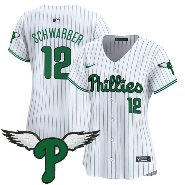Women's Philadelphia Phillies 2025 Vapor Premier Limited Jersey - Pinstripe Kyle Schwarber