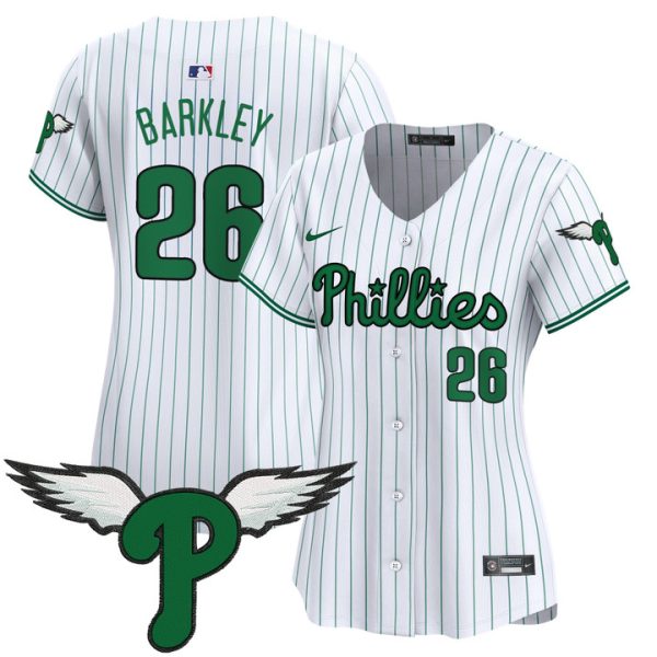 Women's Philadelphia Phillies 2025 Vapor Premier Limited Jersey - Pinstripe Saquon Barkley