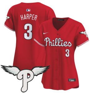 Women's Philadelphia Phillies 2025 Vapor Premier Limited Jersey - Red Bryce Harper