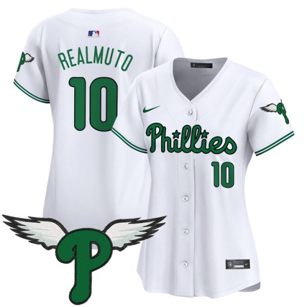 Women's Philadelphia Phillies 2025 Vapor Premier Limited Jersey - White J.T.Realmuto