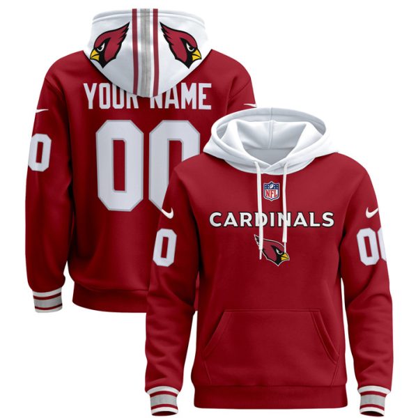 Arizona Cardinals 2024 Custom Pullover Stitched Hoodie - Red