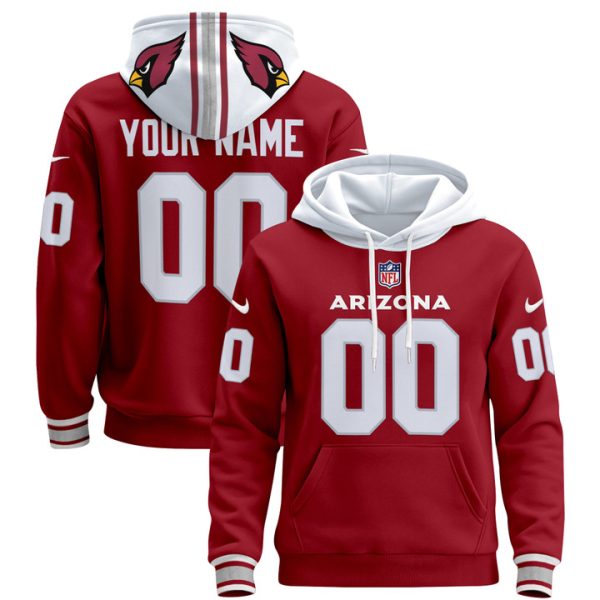 Arizona Cardinals 2024 Custom Pullover Stitched Hoodie - Red