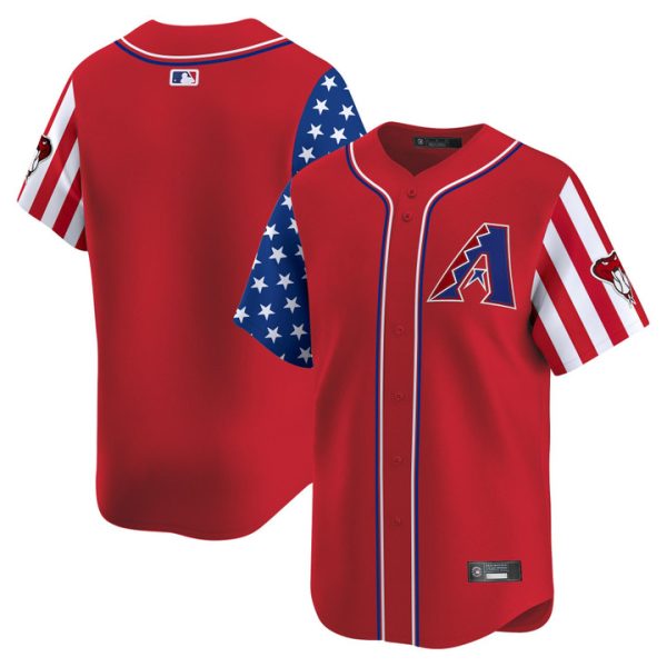 Arizona Diamondbacks 2025 Independence Day Vapor Premier Limited Jersey Stitched Red Team