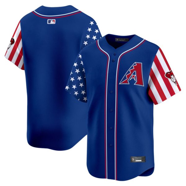 Arizona Diamondbacks 2025 Independence Day Vapor Premier Limited Jersey Stitched Royal Team