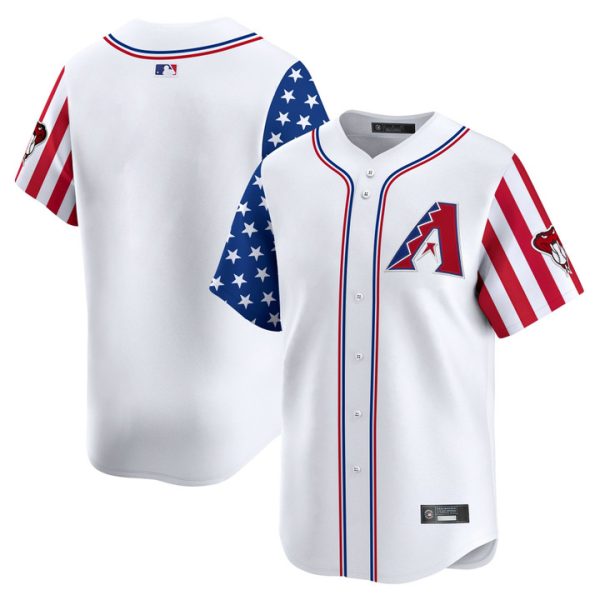 Arizona Diamondbacks 2025 Independence Day Vapor Premier Limited Jersey Stitched White Team