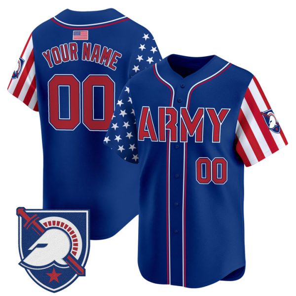 Army Black Knights 2025 Independence Day Vapor Premier Limited Custom Jersey Stitched Royal