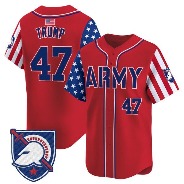 Army Black Knights 2025 Independence Day Vapor Premier Limited Jersey Stitched Red Donald Trump