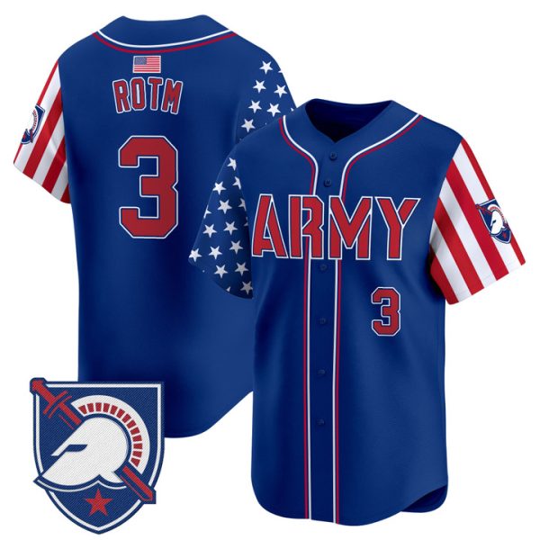 Army Black Knights 2025 Independence Day Vapor Premier Limited Jersey Stitched Royal #3 ROTM