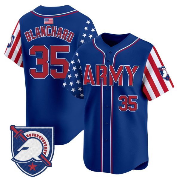 Army Black Knights 2025 Independence Day Vapor Premier Limited Jersey Stitched Royal Doc Blanchard