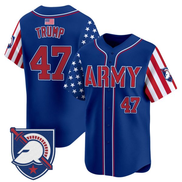 Army Black Knights 2025 Independence Day Vapor Premier Limited Jersey Stitched Royal Donald Trump