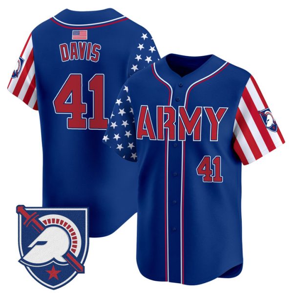 Army Black Knights 2025 Independence Day Vapor Premier Limited Jersey Stitched Royal Glenn Davis