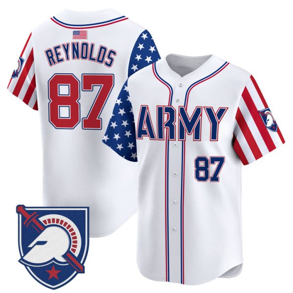Army Black Knights 2025 Independence Day Vapor Premier Limited Jersey Stitched White Casey Reynolds