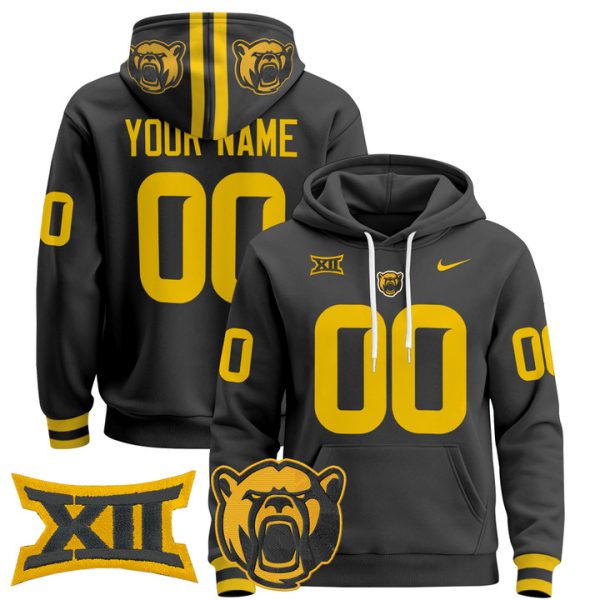 Baylor Bears 2024 Custom Pullover Stitched Hoodie - Black