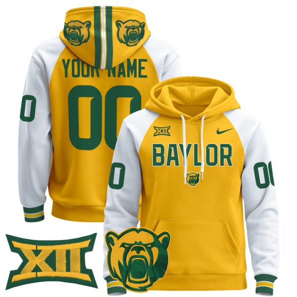 Baylor Bears 2024 Custom Pullover Stitched Hoodie - Gold Alternate