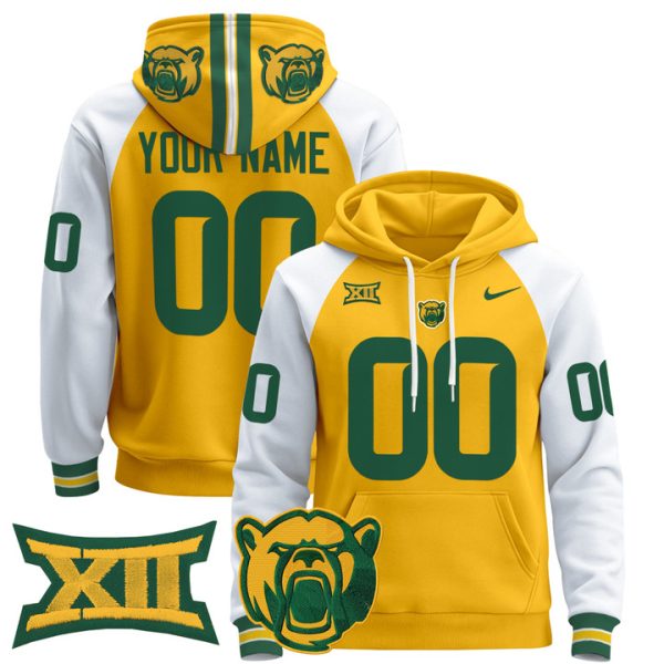 Baylor Bears 2024 Custom Pullover Stitched Hoodie - Gold Alternate