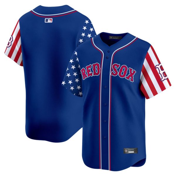 Boston Red Sox 2025 Independence Day Vapor Premier Limited Jersey Stitched Royal Team