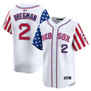 Boston Red Sox 2025 Independence Day Vapor Premier Limited Jersey Stitched White Alex Bregman
