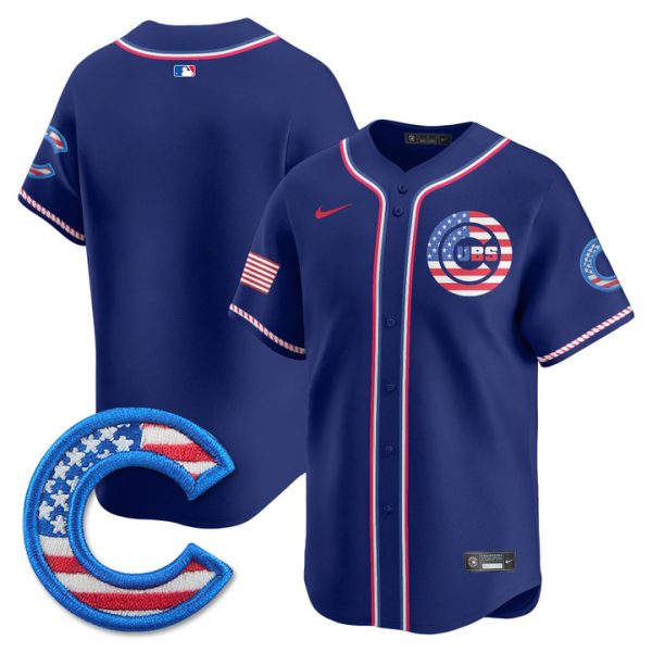 Chicago Cubs 2025 Fourth of July Vapor Premier Limited Jersey Stitched Royal Team