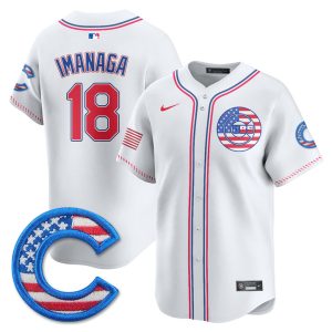 Chicago Cubs 2025 Fourth of July Vapor Premier Limited Jersey Stitched White Imanaga Shota