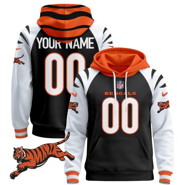 Cincinnati Bengals 2024 Custom Pullover Stitched Hoodie - Alternate