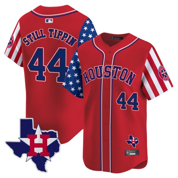 Houston Astros 2025 Independence Day Vapor Premier Limited Jersey V2 Stitched Red Still Tippin