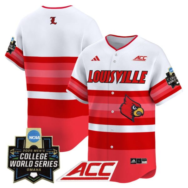 Louisville Cardinals 2025 World Series Vapor Premier Limited Jersey Stitched Gradient Stripes Team