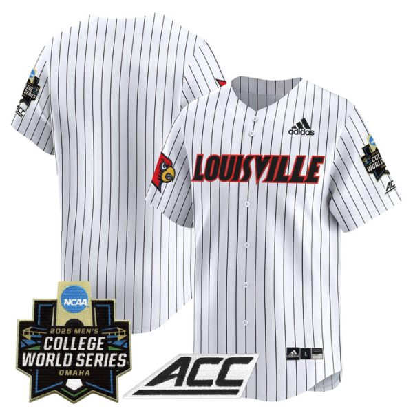Louisville Cardinals 2025 World Series Vapor Premier Limited Jersey Stitched Pinstripe Team