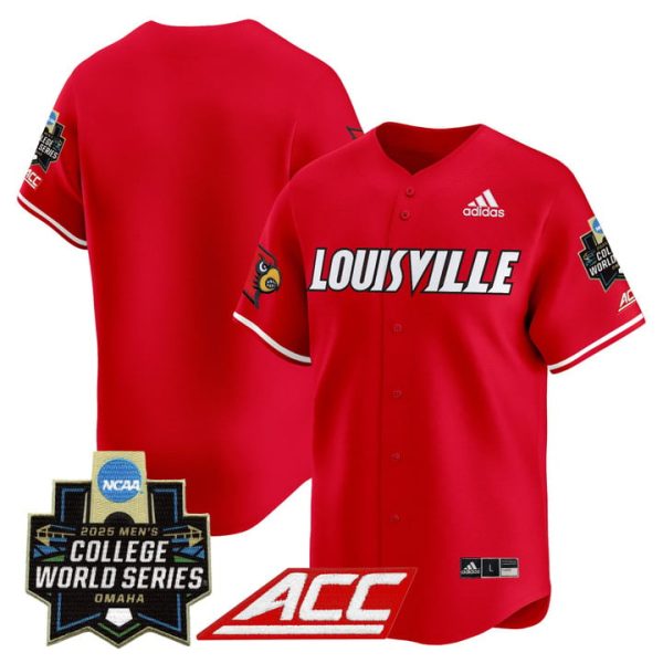 Louisville Cardinals 2025 World Series Vapor Premier Limited Jersey Stitched Red Team