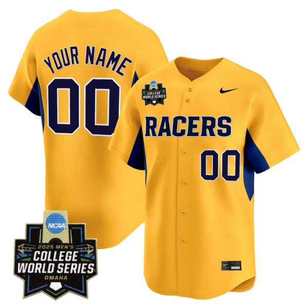 Murray State Racers 2025 World Series Vapor Premier Limited Custom Jersey Stitched Gold