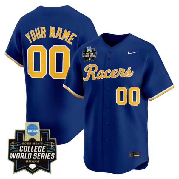 Murray State Racers 2025 World Series Vapor Premier Limited Custom Jersey Stitched Navy