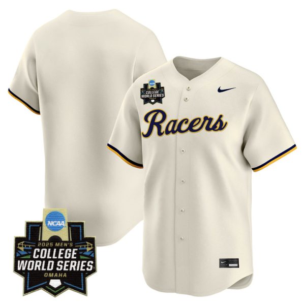 Murray State Racers 2025 World Series Vapor Premier Limited Jersey Stitched Cream Team