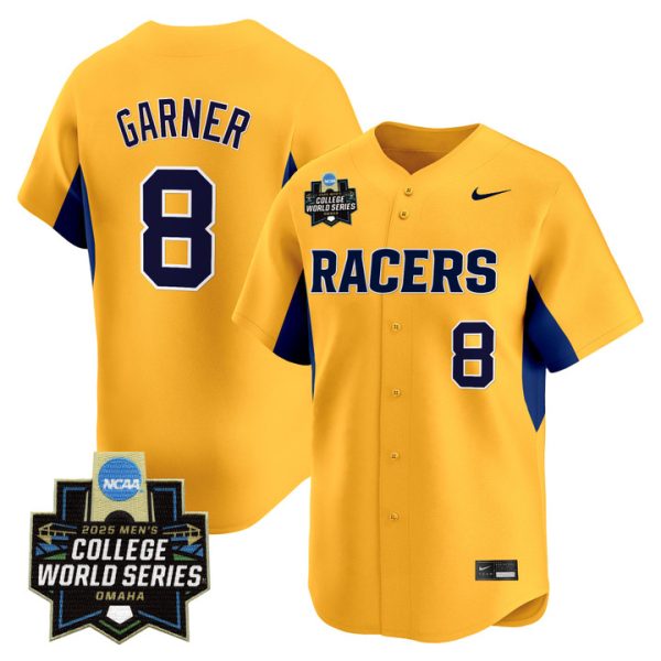 Murray State Racers 2025 World Series Vapor Premier Limited Jersey Stitched Gold Carson Garner