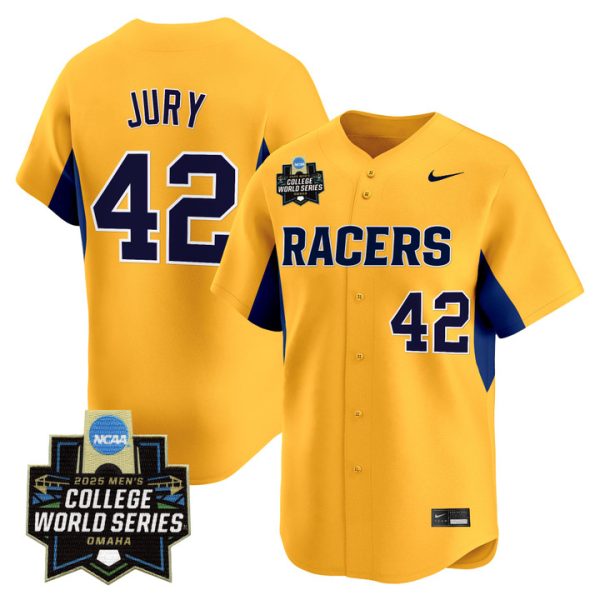 Murray State Racers 2025 World Series Vapor Premier Limited Jersey Stitched Gold Charlie Jury