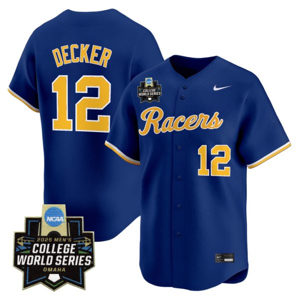 Murray State Racers 2025 World Series Vapor Premier Limited Jersey Stitched Navy Dominic Decker