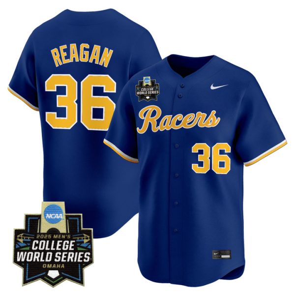 Murray State Racers 2025 World Series Vapor Premier Limited Jersey Stitched Navy Johnny Reagan