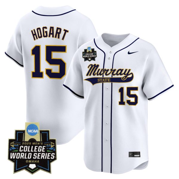 Murray State Racers 2025 World Series Vapor Premier Limited Jersey Stitched White Jonathan Hogart