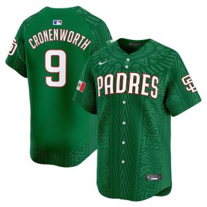 San Diego Padres 2025 Mexican Heritage Vapor Premier Limited Jersey - Stitched Green Jake Cronenworth
