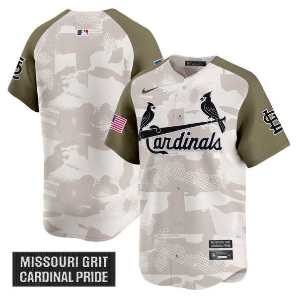 St. Louis Cardinals 2025 Armed Forces Day Vapor Premier Limited Jersey Stitched Alternate Team